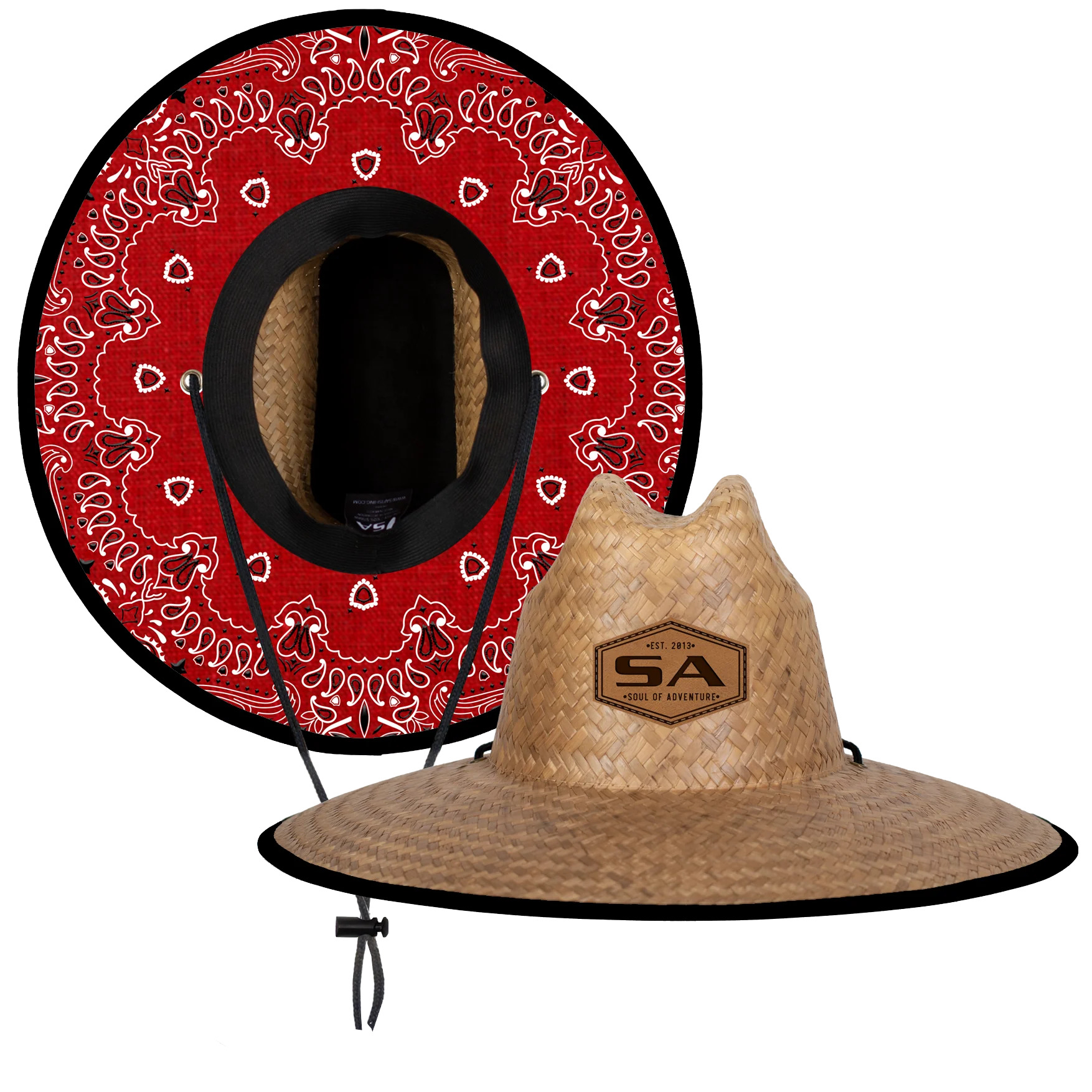 Palms Under Brim Straw Hat
