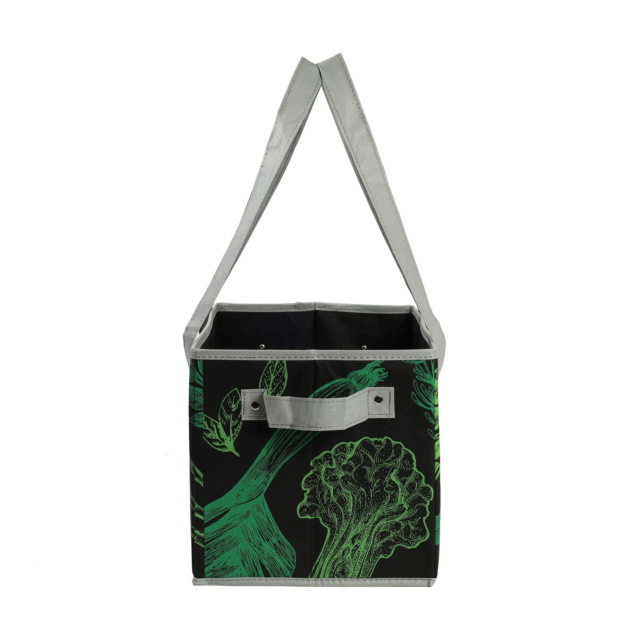 Box Tote in Fresh Greens