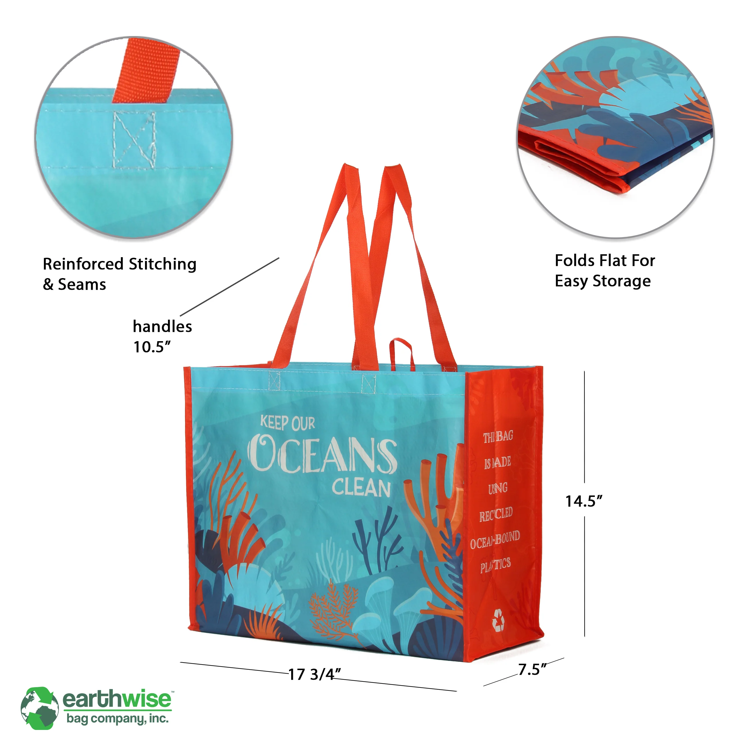 Oceanwise® Weekender Large Tote in Keep Our Oceans