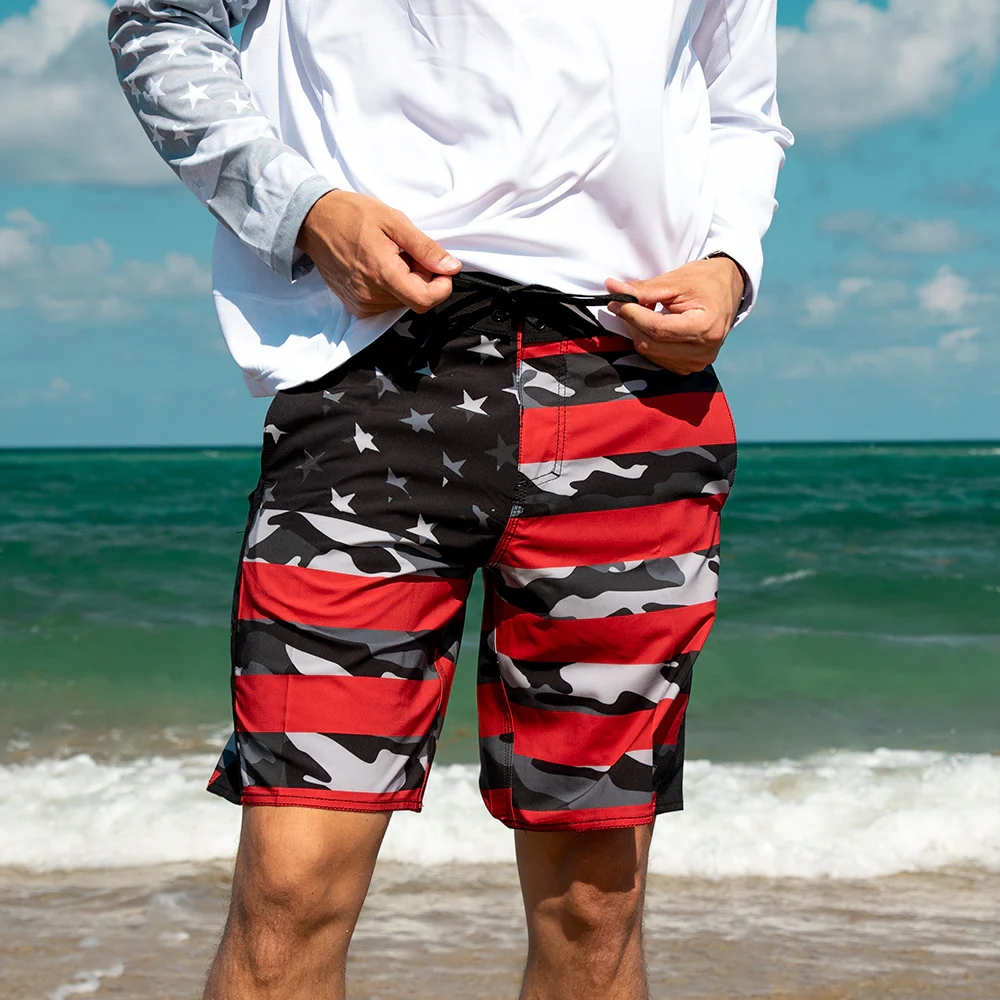 American Flag Board Shorts