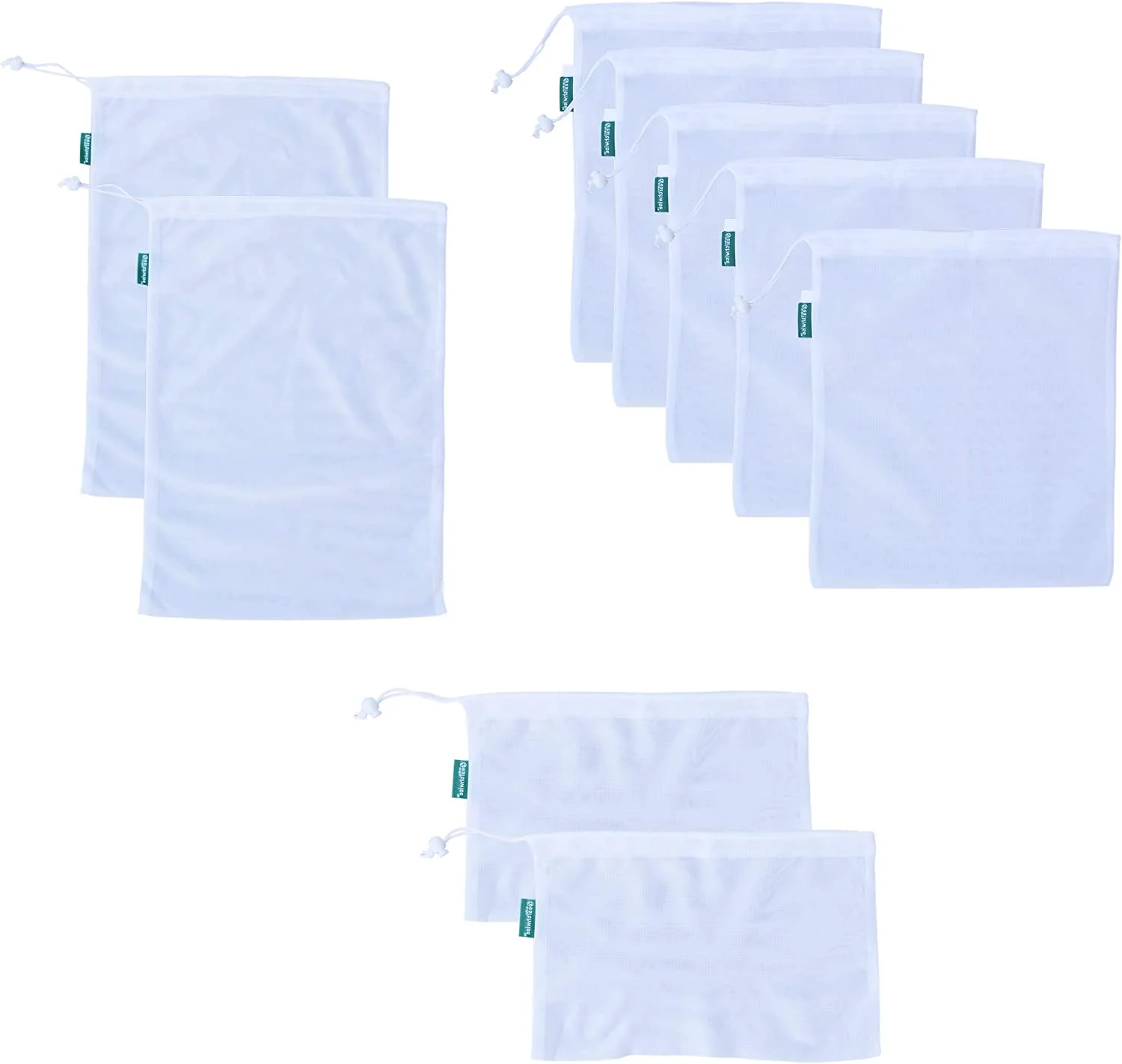 Mesh Produce Bags with Tare Weight on Bags