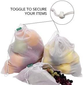 Mesh Produce Bags with Tare Weight on Bags
