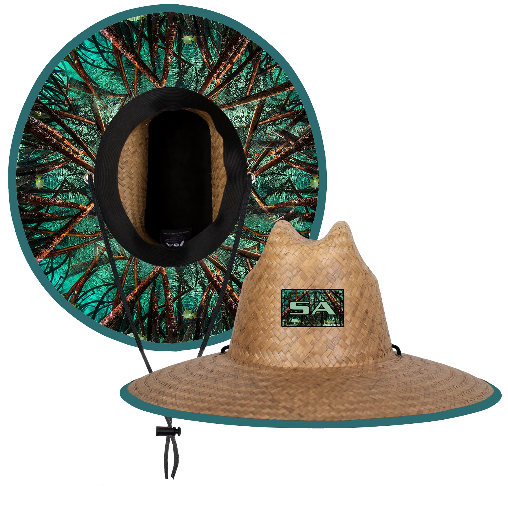 Palms Under Brim Straw Hat