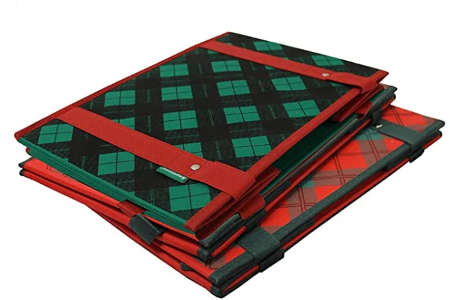 Box Bag in Holiday Plaid