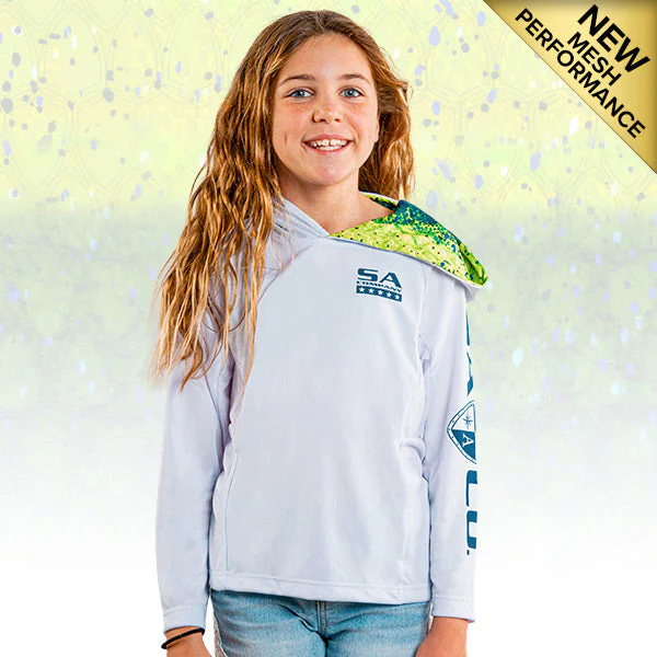 Kid's Hooded Performance Long Sleeve Shirt