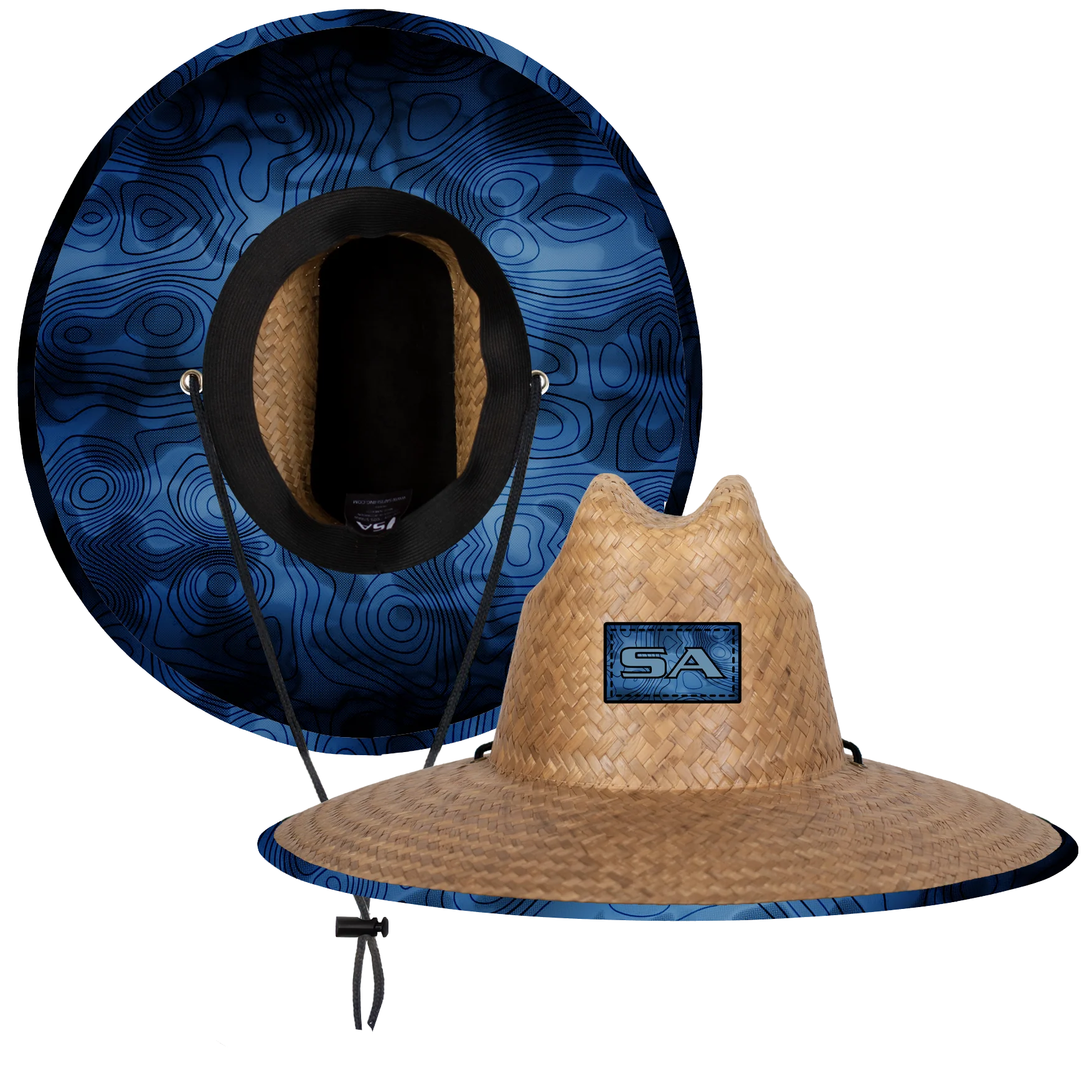 Palms Under Brim Straw Hat