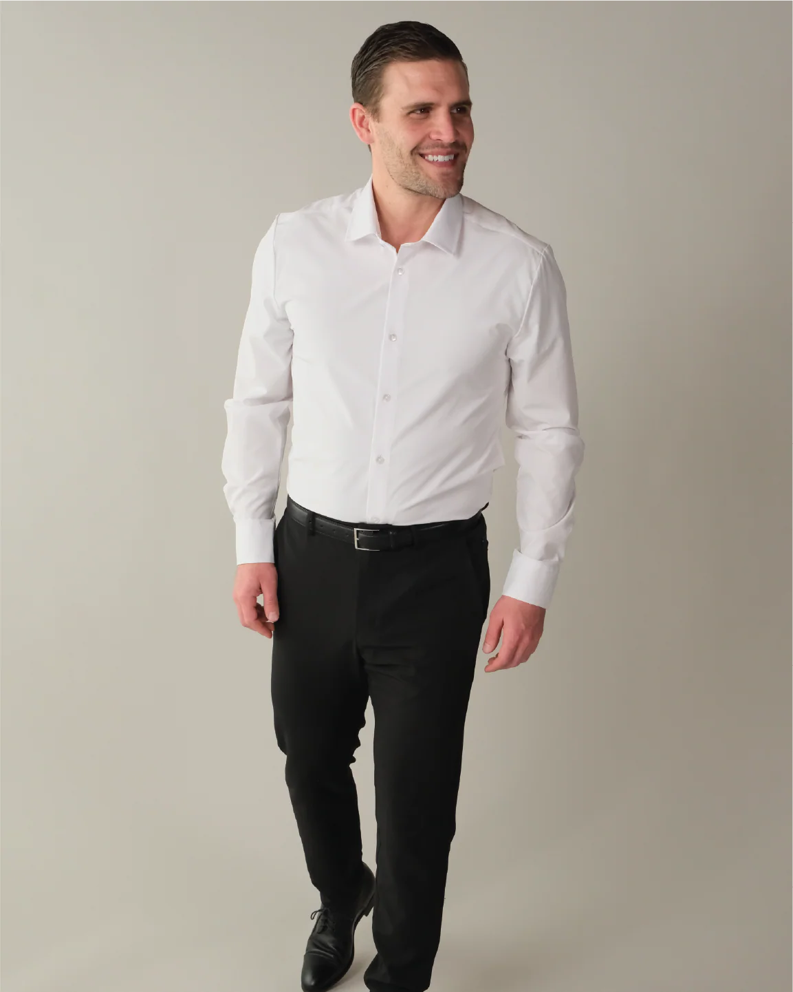 Range Shirt - White Long Sleeve - Pocketless