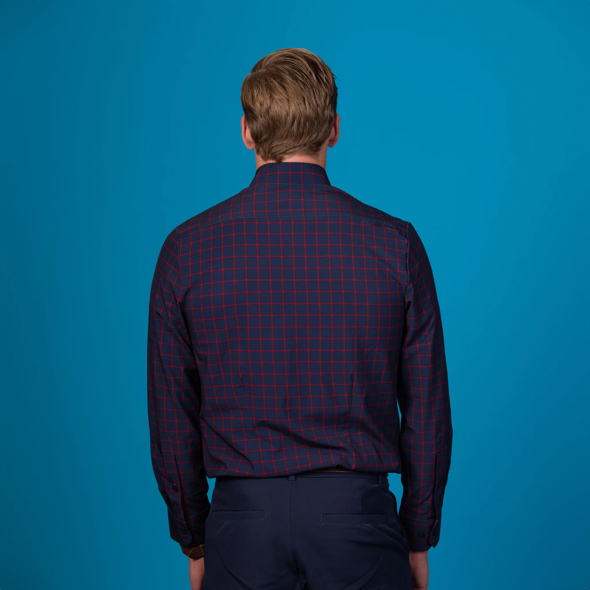 Range Shirt - Navy w/ Red Check