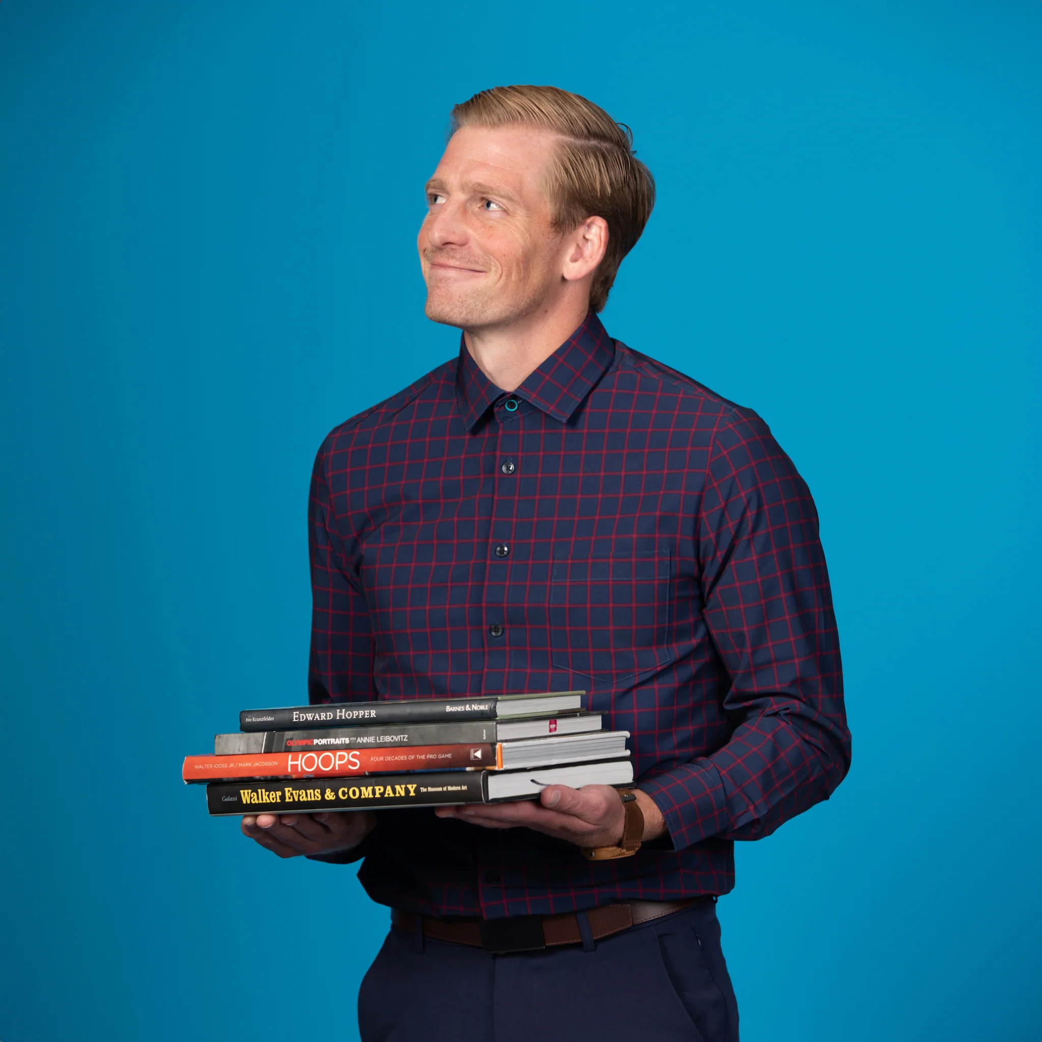 Range Shirt - Navy w/ Red Check