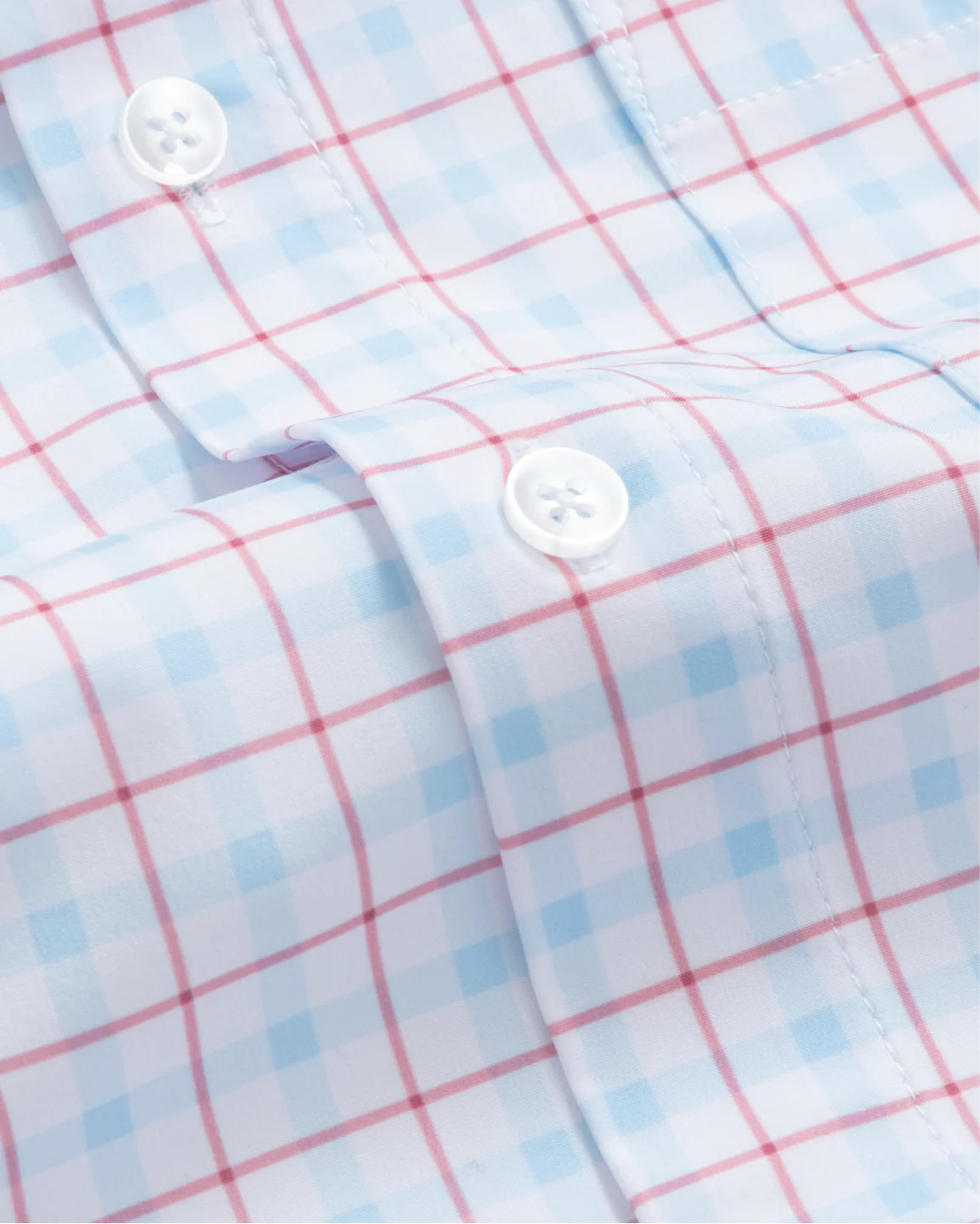 Range Shirt - White w/ Red and Blue Windowpane