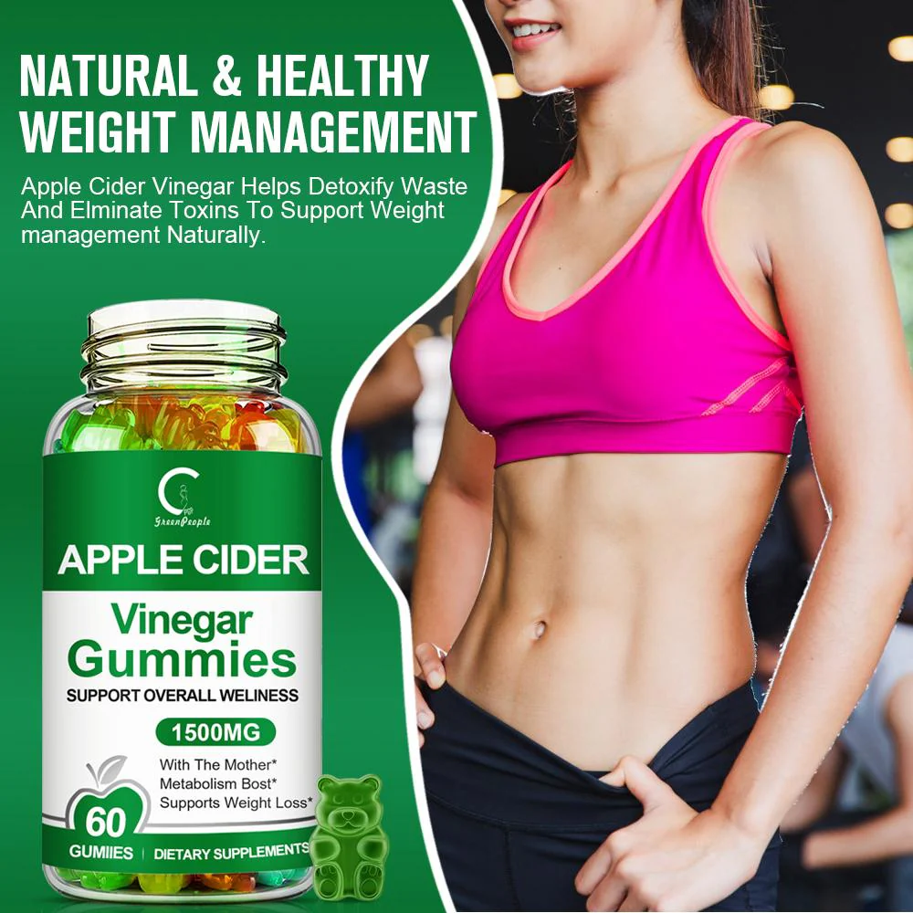 GPGP GreenPeople Apple Cider Vinegar Gummies Ketone Diet Fat Burner Keto Bear Gummies Improve Immunity For Men and Women Weight Loss Products