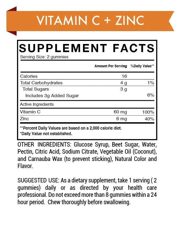 Vitamin C + Zinc Gummy