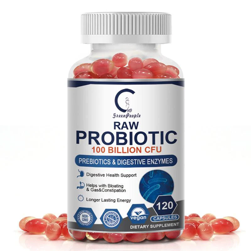 Probiotic Capsules with Prebiotics & Digestive Enzymes