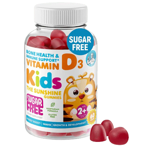 Sugar-Free Vitamin D Gummies for Kids & Adults