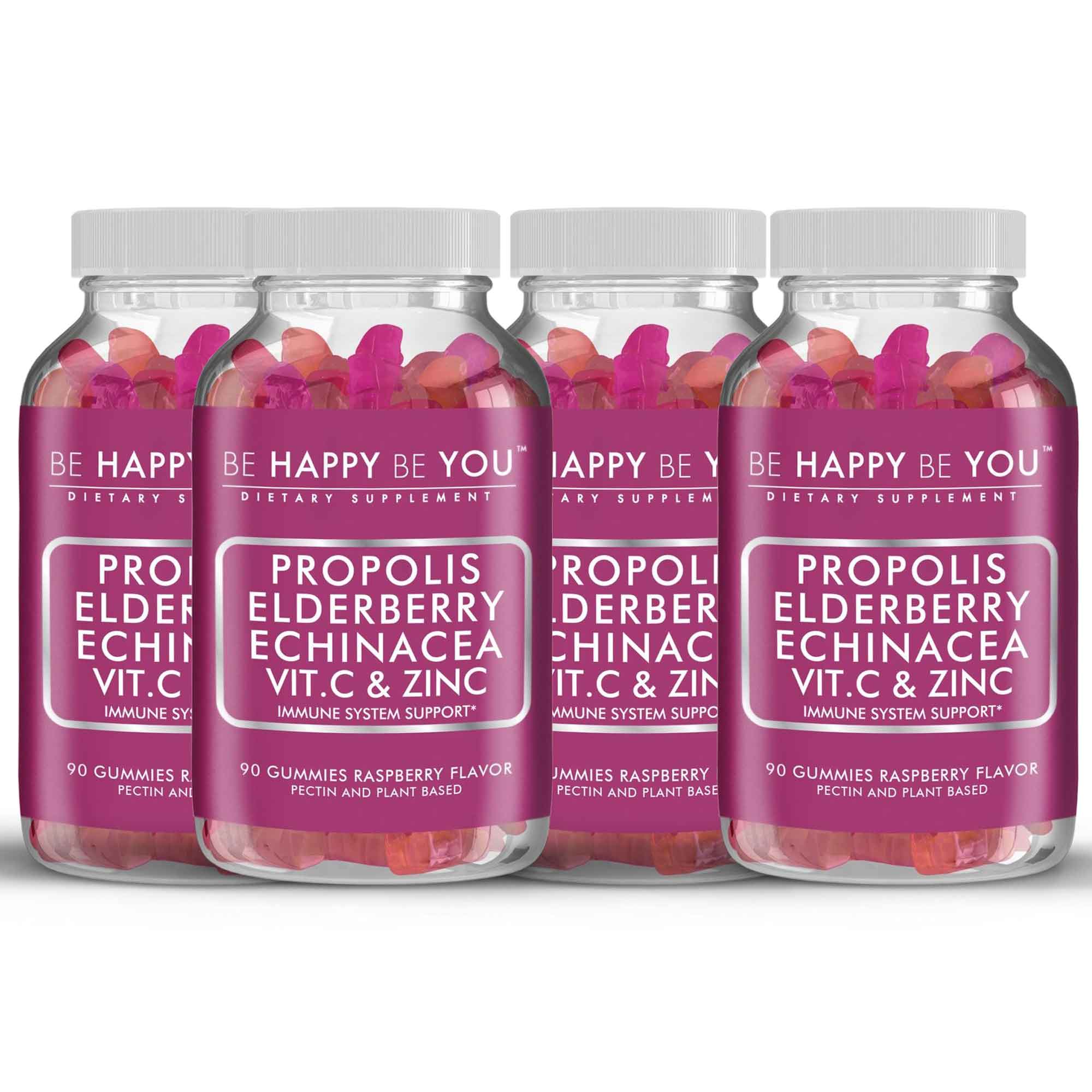 Propolis, Elderberry, Echinacea & Vit-C & Zinc Gummy