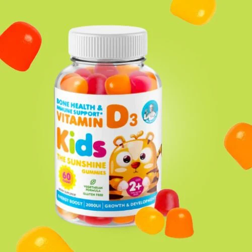 Sugar-Free Vitamin D Gummies for Kids & Adults