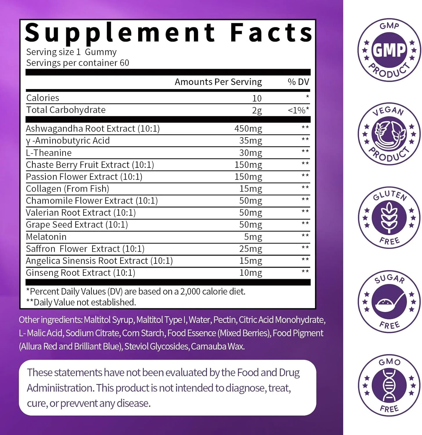 Women's Melatonin 5Mg Gummies with Ashwagandha, L-Theanine & Valerian Root | Natural Sleep Aid, Time Release Formula | Mixed Berry Flavor, Non-GMO, Gluten-Free, Melatonin Gummies 60-Day Supply