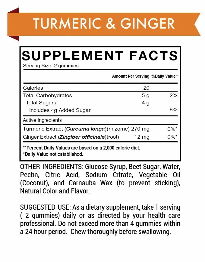 Tumeric & Ginger Gummy