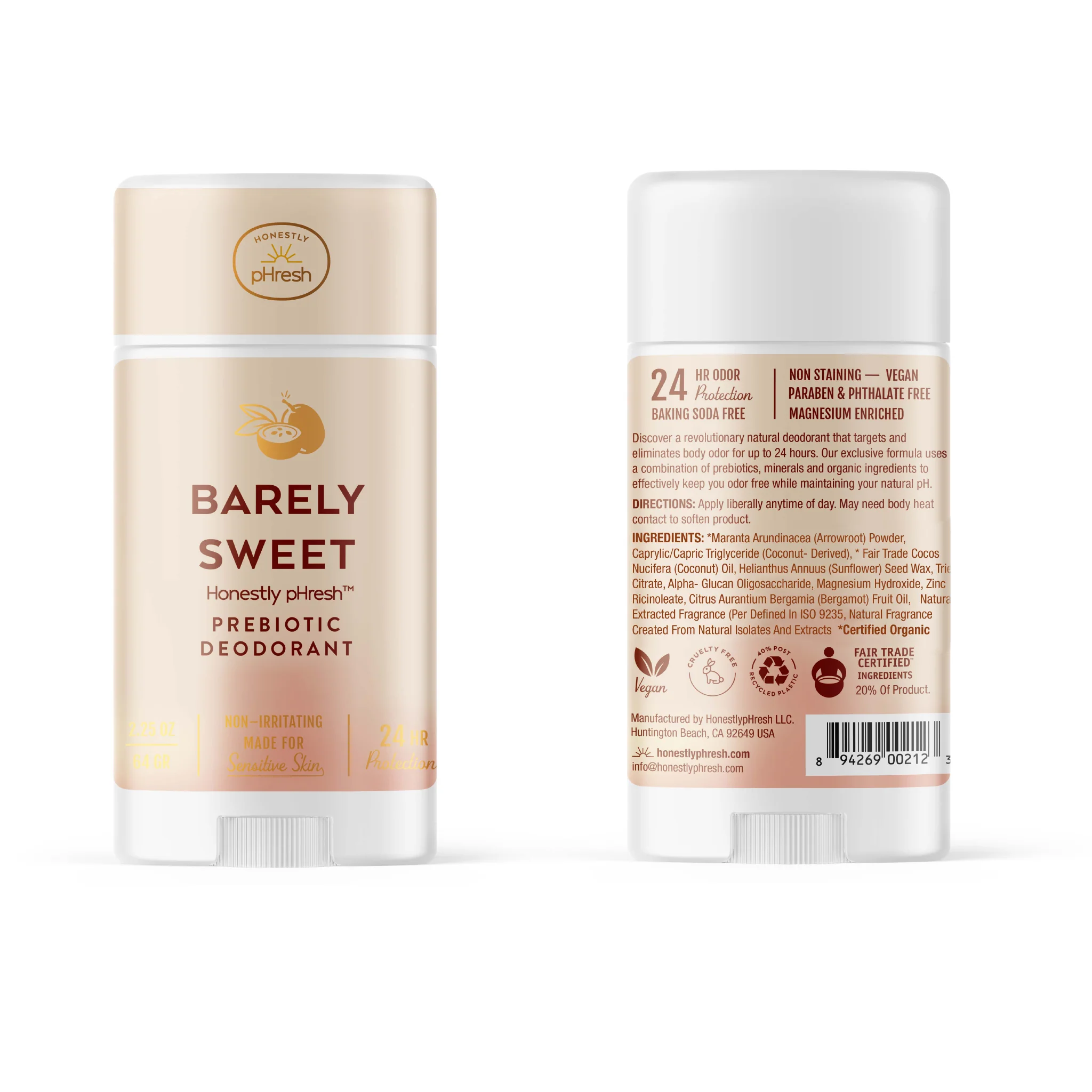 Barely Sweet Deodorant Stick