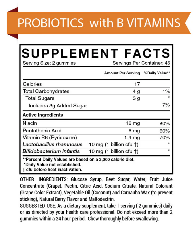 Probiotics with Vitamins Gummy