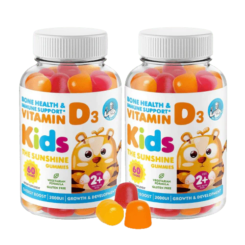 Vitamin D Gummies For Kids & Adults (2 pack) free gift