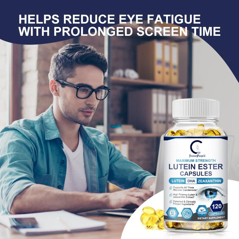 GPGP GreenPeople Eye Vitamins  Lutein, Zeaxanthin & Bilberry Extract - Supports Eye Strain, Dry Eyes, and Vision Health - Lutein Blend Capsules