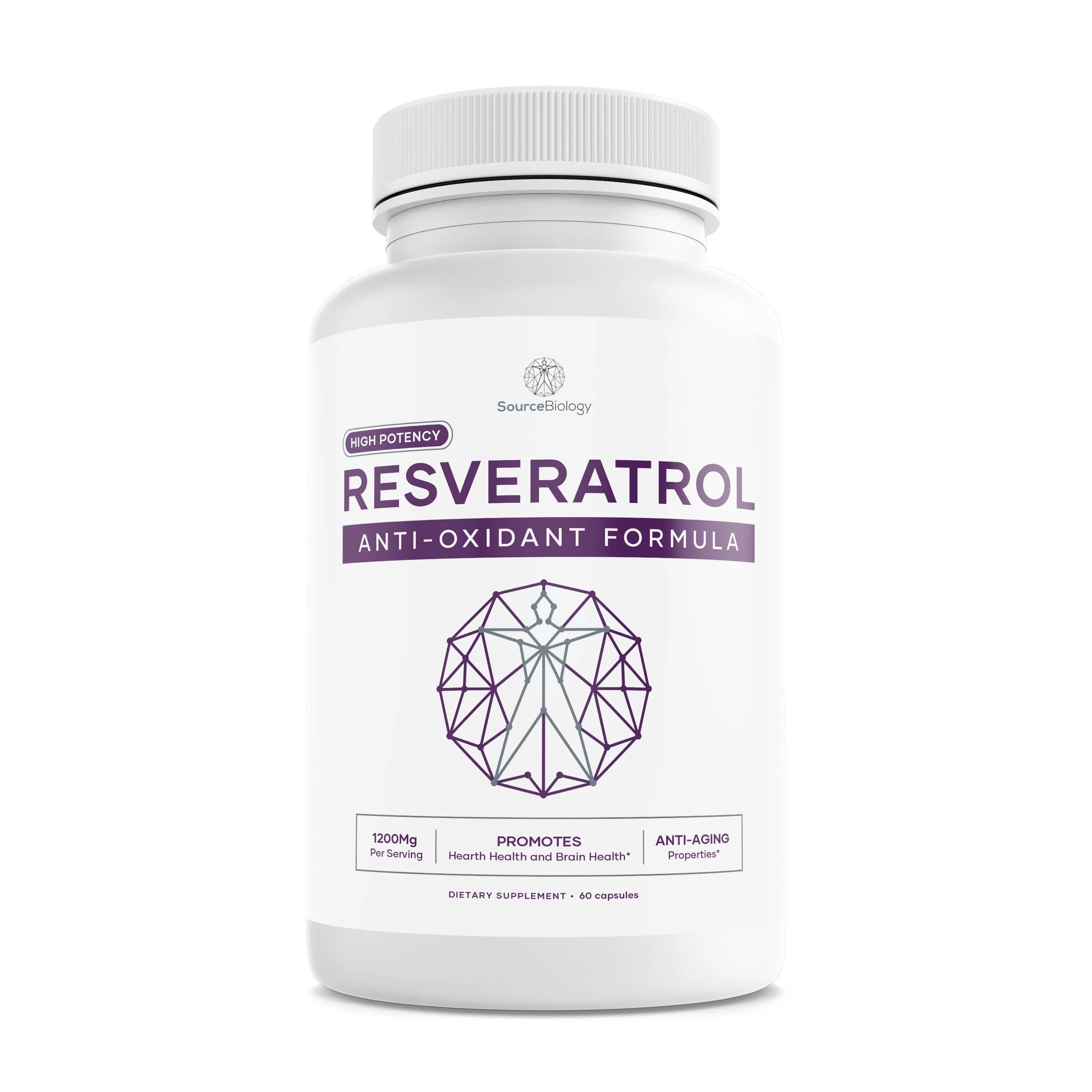 Resveratrol 600 Mg - High Potency Antioxidant Formula