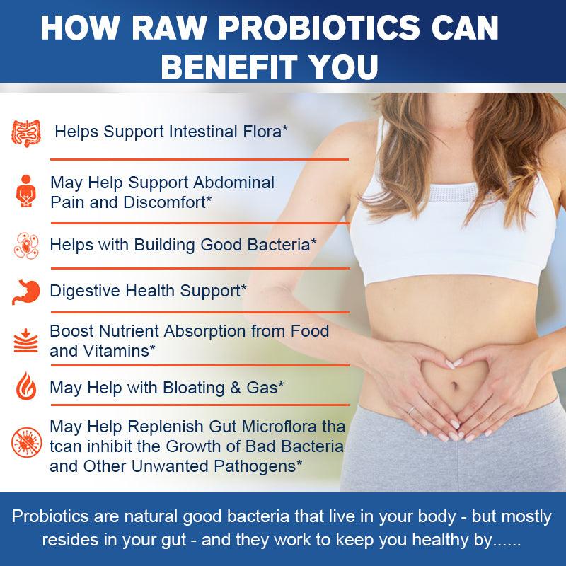 Probiotic Capsules with Prebiotics & Digestive Enzymes