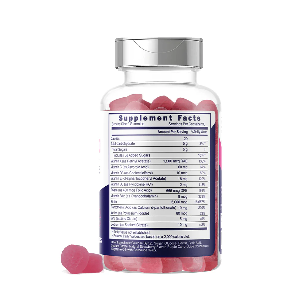 Biotin 5000 Complex - Skin Hair and Nails Premium Formula for Women