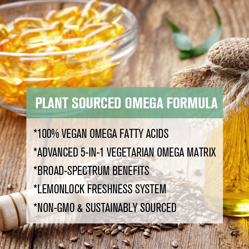 GPGP GreenPeople Omega 3-6-9 Vegan and Vegetarian Omega Formula - “5 in 1” Essential Fatty Acid Complex - Scientifically Formulated Plant-Based Omega 3 6 9 Essential Fatty Acids (EFA)