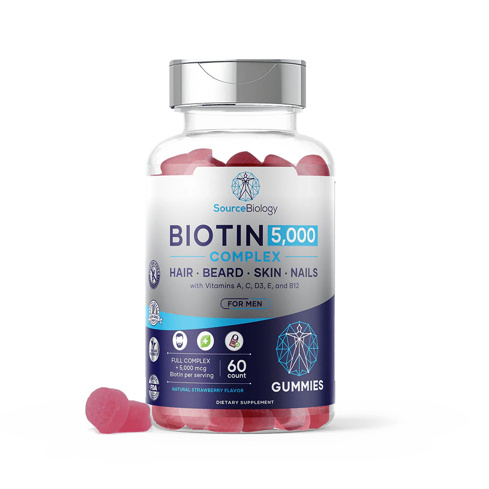 Biotin 5000 Complex - Hair Beard Skin Nails for Men