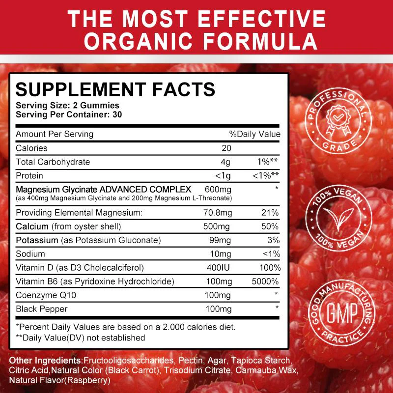 Magnesium Glycinate Gummies with L-Threonate