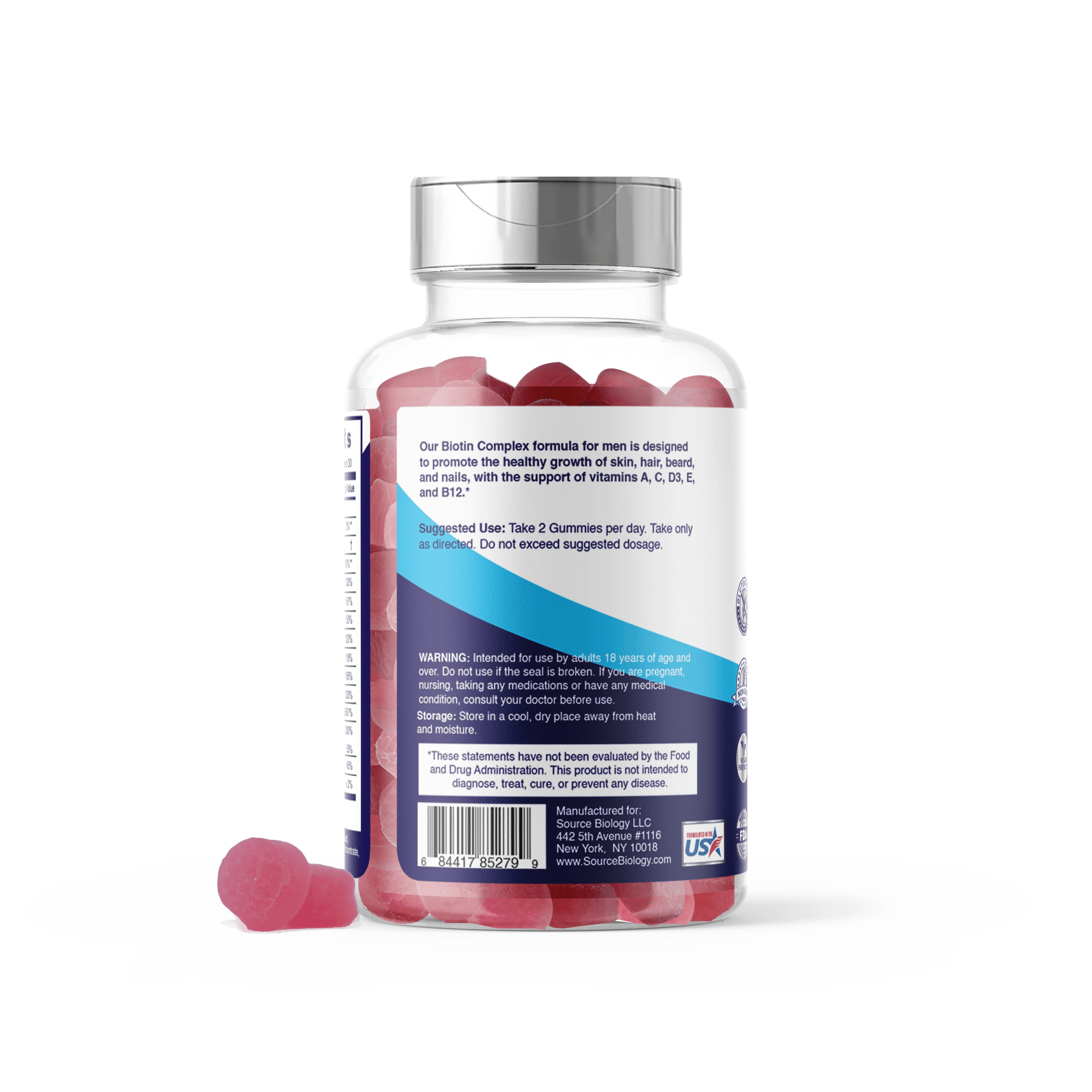 Biotin 5000 Complex - Hair Beard Skin Nails for Men