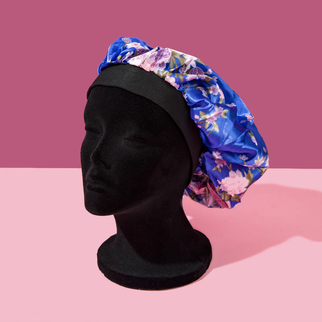 Premium Floral Satin Bonnet