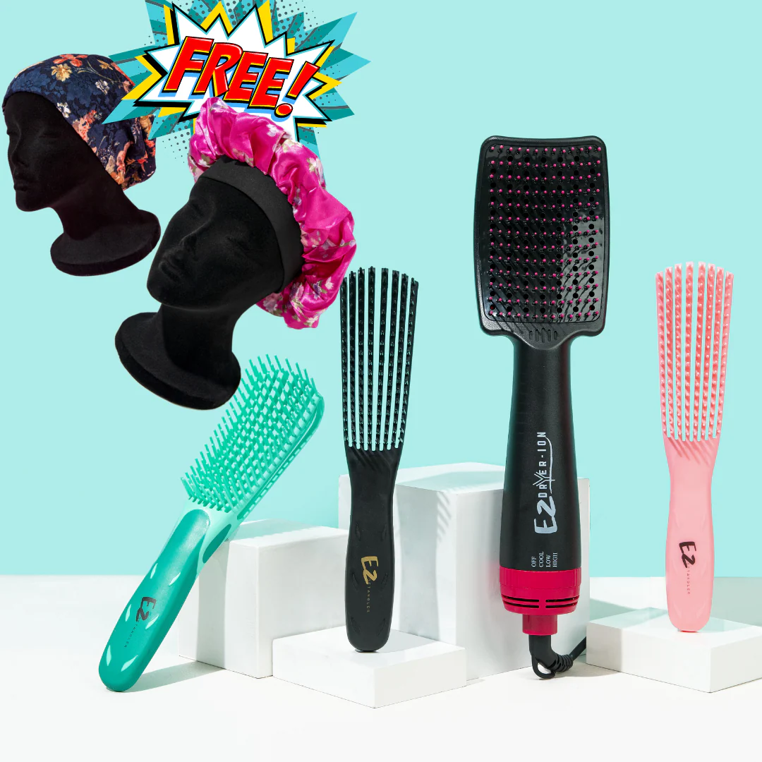 Original Detangler & Dryer Bundle + FREE Bonnet & Beanie