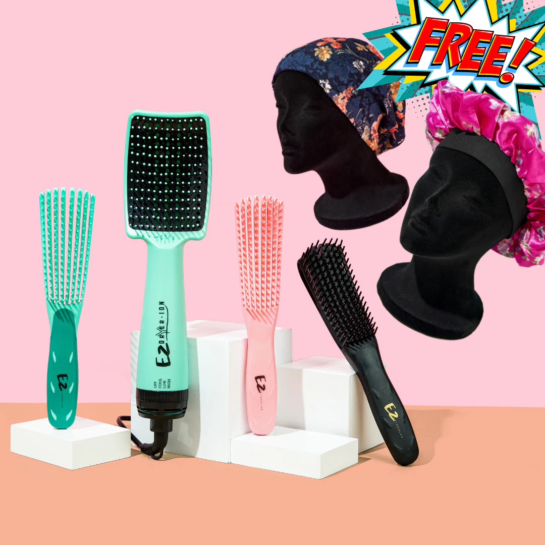 Original Detangler & Dryer Bundle + FREE Bonnet & Beanie