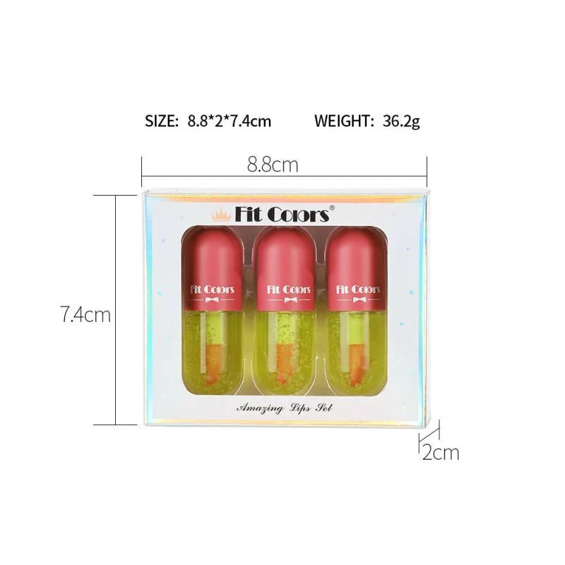 Lp03 Popular Lip Lip Stain Pearlescent Thin and Glittering Moisturizing Hydrating Temperature Control Color Changing Lip Gloss Lip Gloss Liquid Box