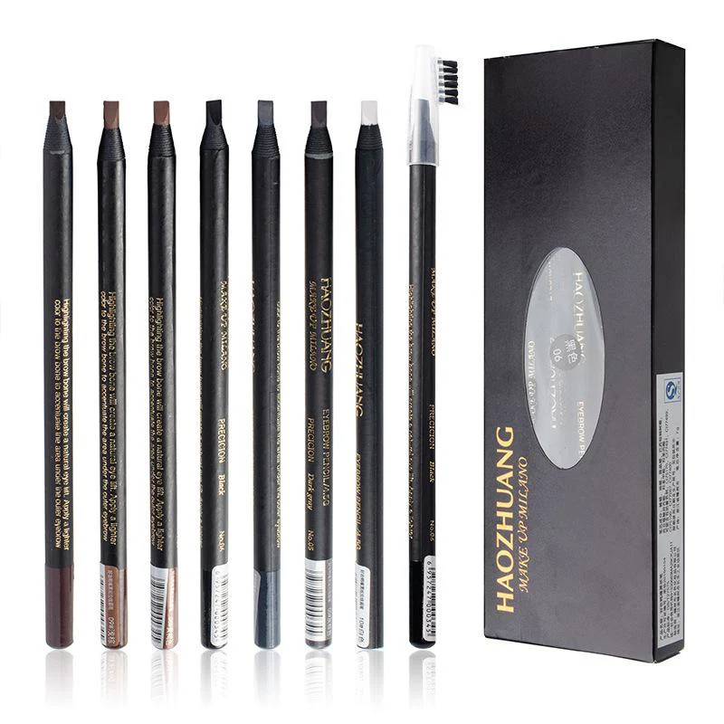 Eb05 Machete Hard Core Cable Mist Eyebrow Pencil Waterproof Sweat-Proof Natural Long Lasting Not Smudge Non-Marking Makeup Artist Special
