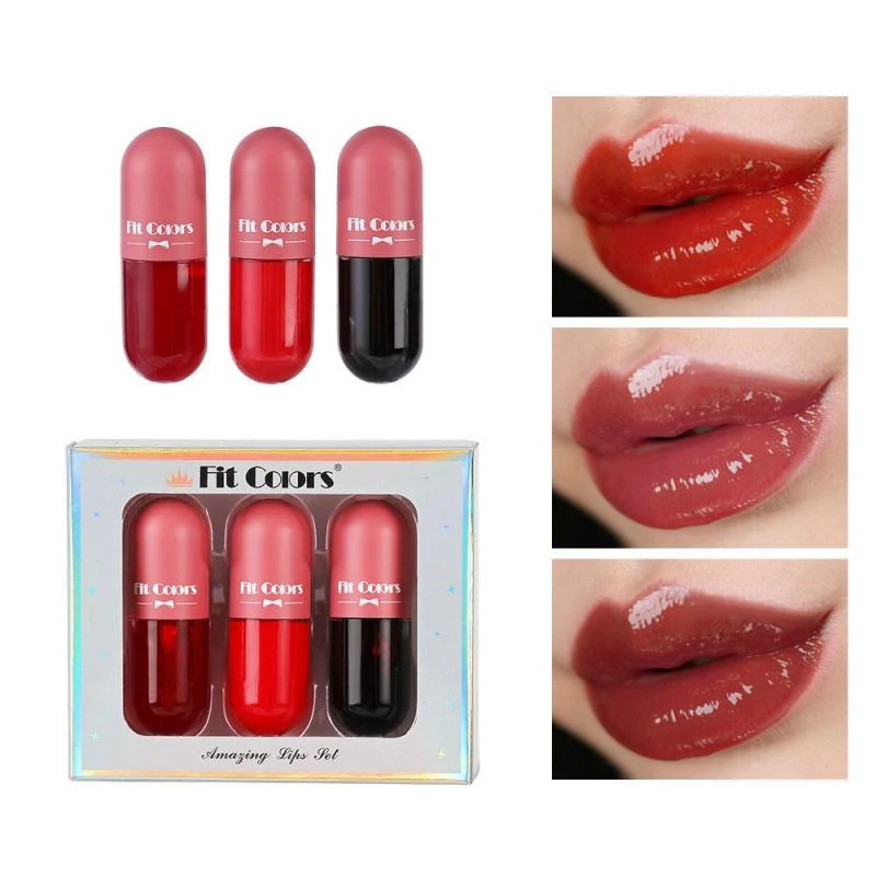 Lp03 Popular Lip Lip Stain Pearlescent Thin and Glittering Moisturizing Hydrating Temperature Control Color Changing Lip Gloss Lip Gloss Liquid Box