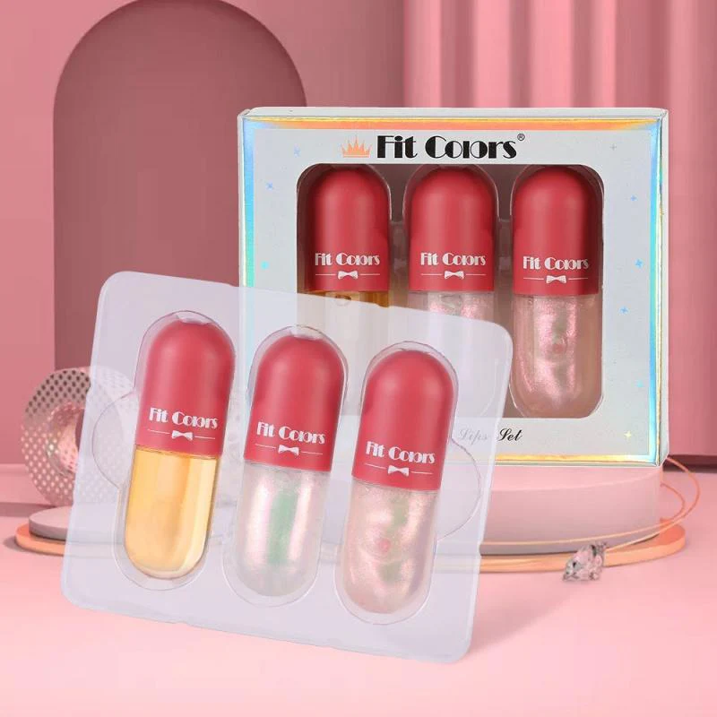 Lp03 Popular Lip Lip Stain Pearlescent Thin and Glittering Moisturizing Hydrating Temperature Control Color Changing Lip Gloss Lip Gloss Liquid Box