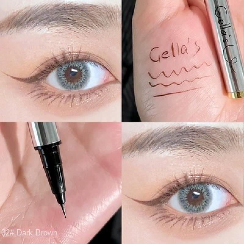 EL10 Small Silver Tube String Color Liquid Eyeliner Naturally Waterproof Quick-Drying Not Easy to Smudge Simulation Lower Eyelash Eyeliner