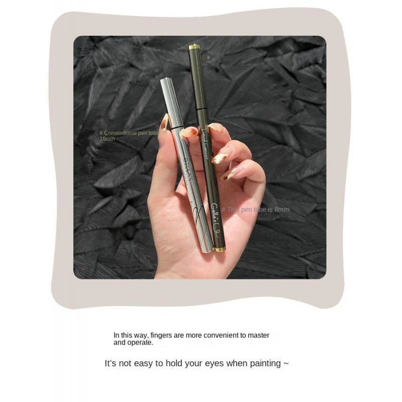 EL10 Small Silver Tube String Color Liquid Eyeliner Naturally Waterproof Quick-Drying Not Easy to Smudge Simulation Lower Eyelash Eyeliner