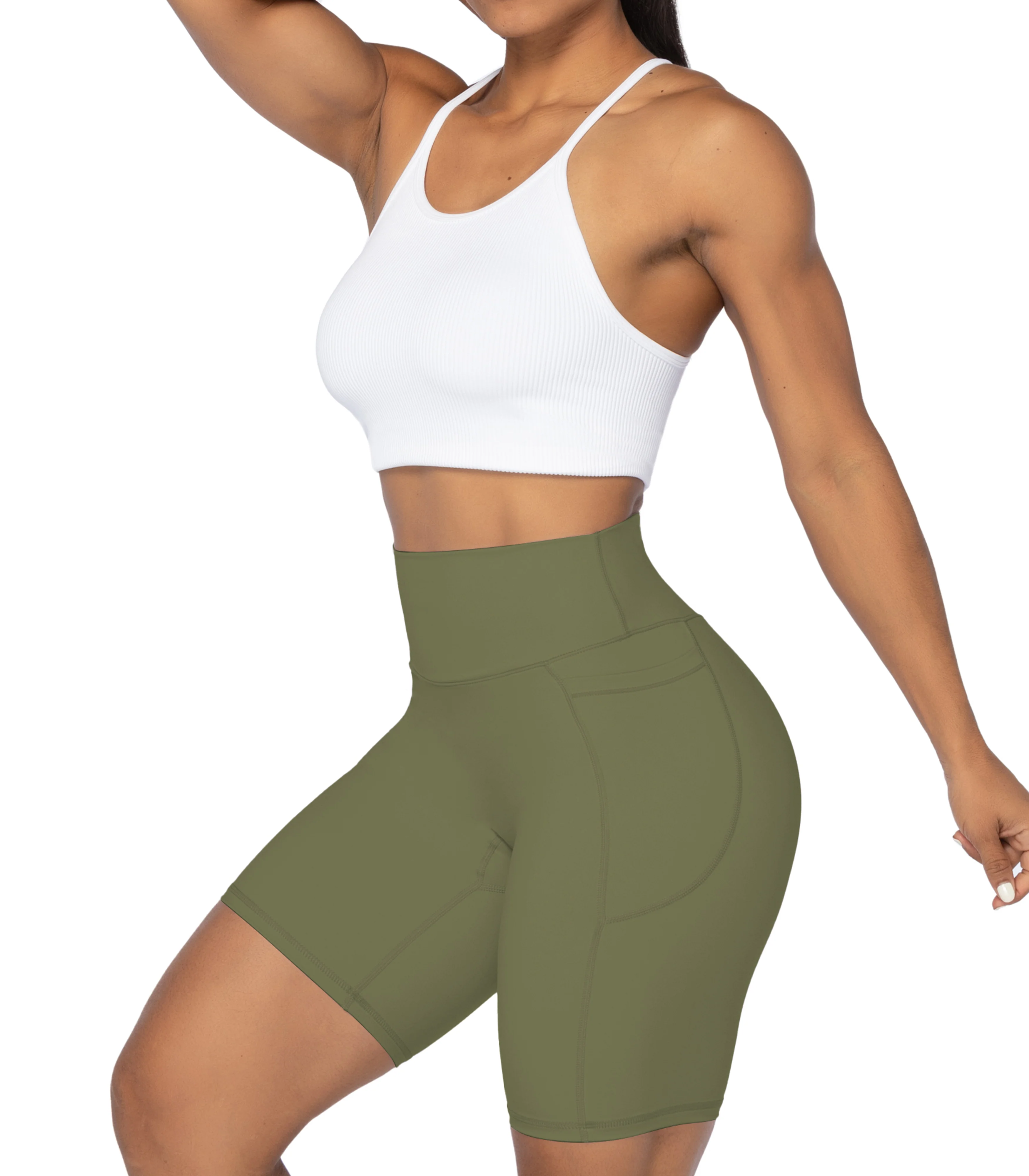 8 Biker Shorts for Women with Pockets