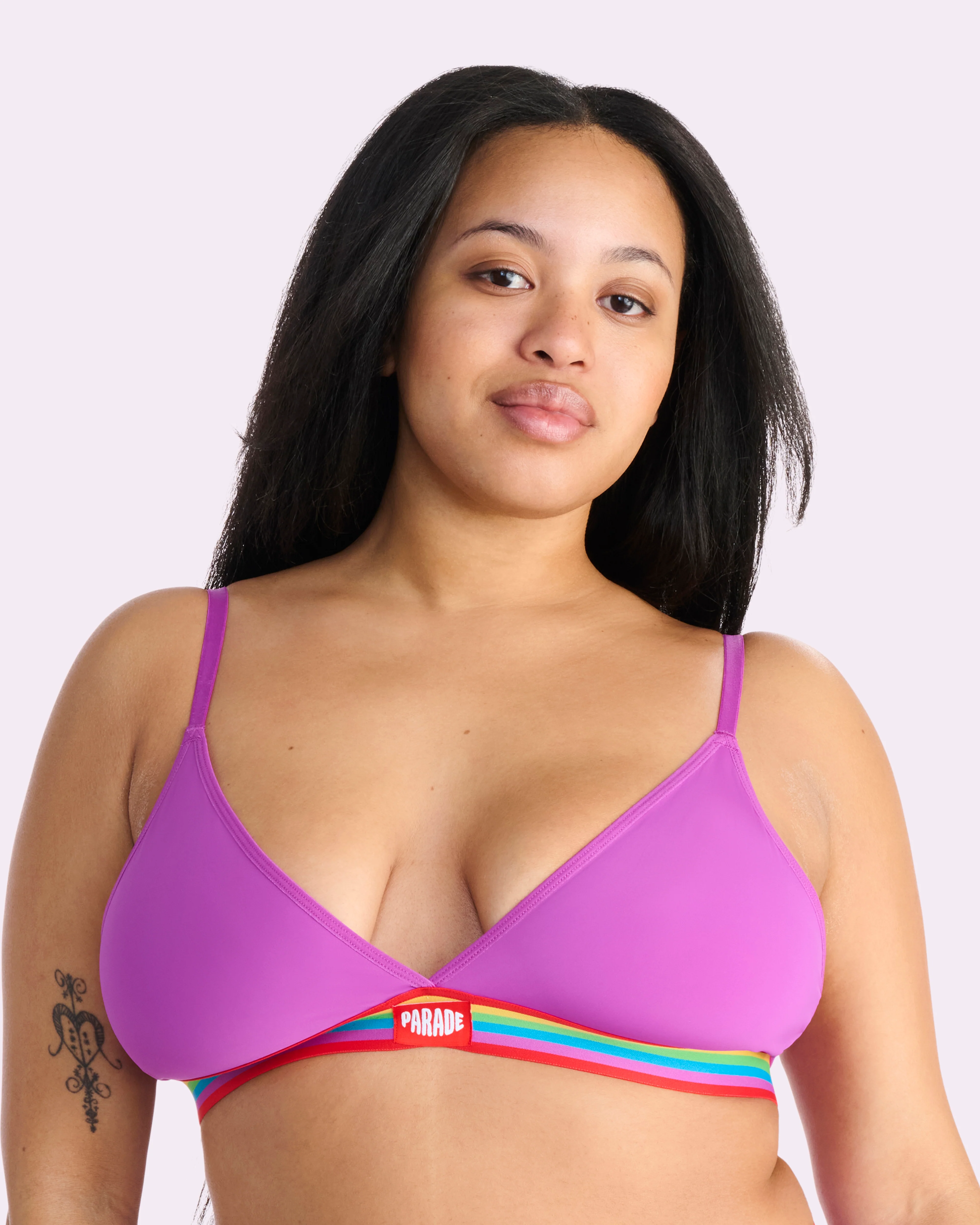 Re:Play New Triangle Bralette | Ultra-Soft Re:Play (Purple Cactus)