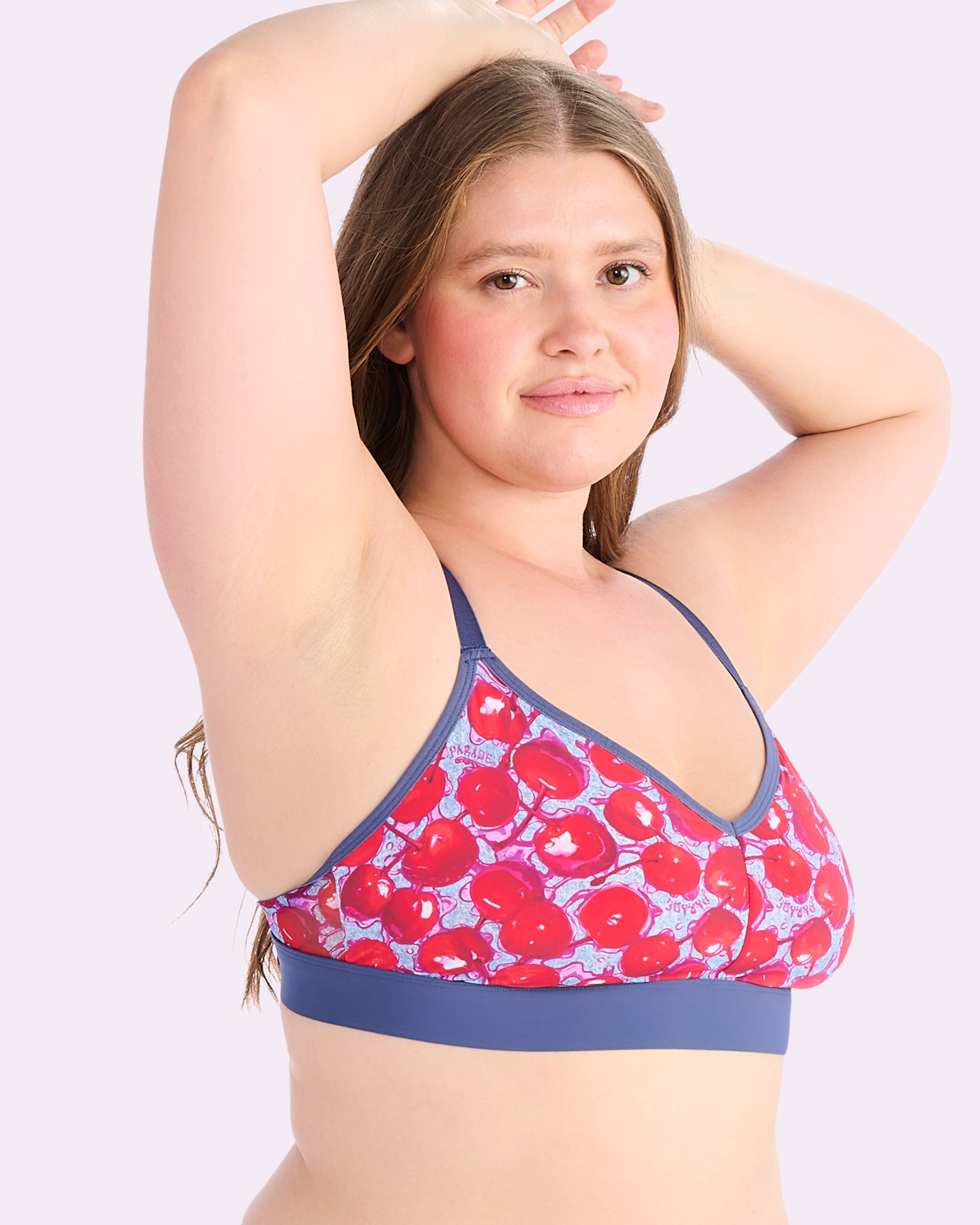 Re:Play New Triangle Bralette | Ultra-Soft Re:Play (Wet Cherries)