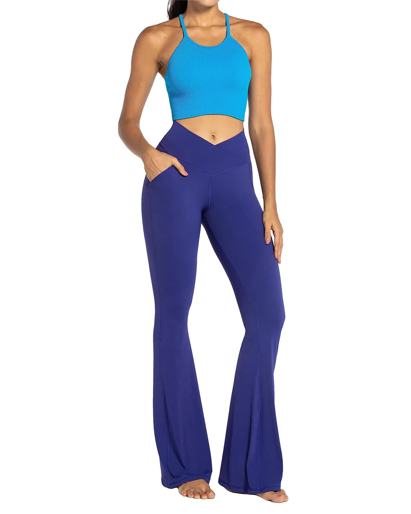 30'' Flare Leggings for Women with Pockets