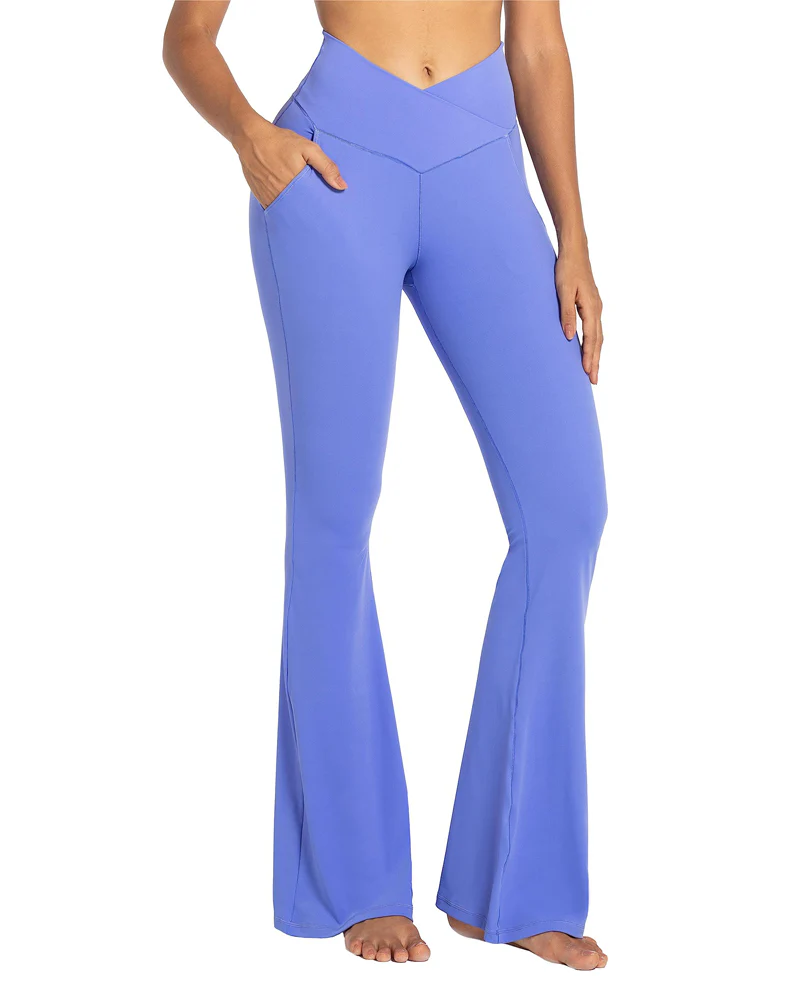 30'' Flare Leggings for Women with Pockets