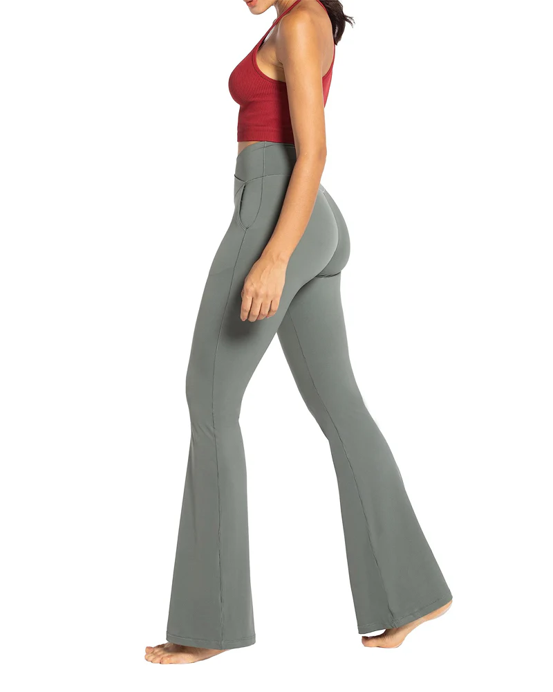 30'' Flare Leggings for Women with Pockets