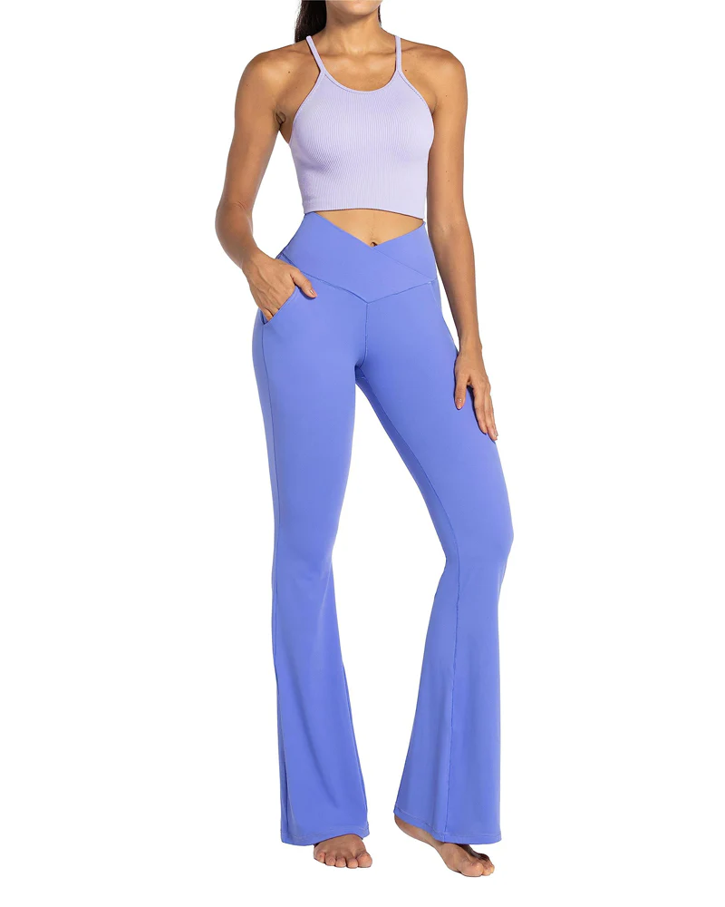 30'' Flare Leggings for Women with Pockets